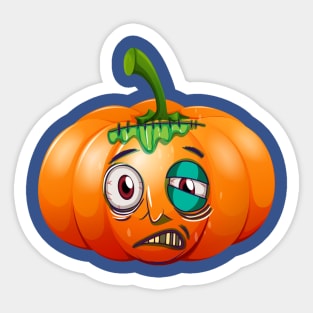 Funny Pumpkin Sticker